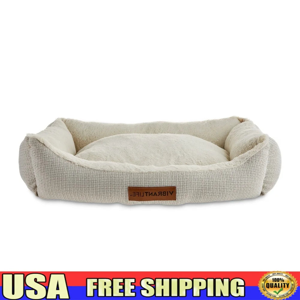 Plush Pet Bed for Medium Sized Dogs