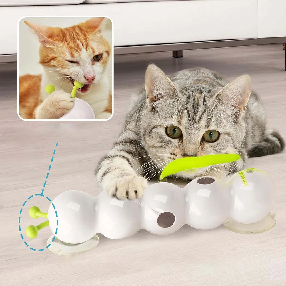 Motion Activated Caterpillar Teasing Cat Toy