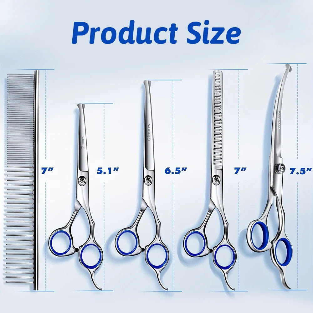 Professional 7 Inch Stainless Steel Pet Hair Shears