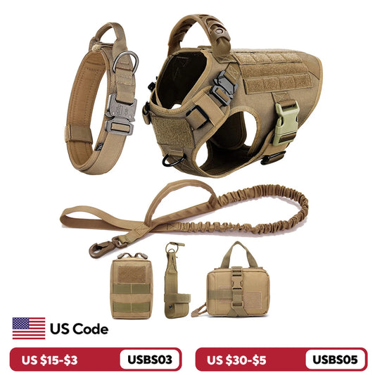 Large Dog Harness And Leash Set