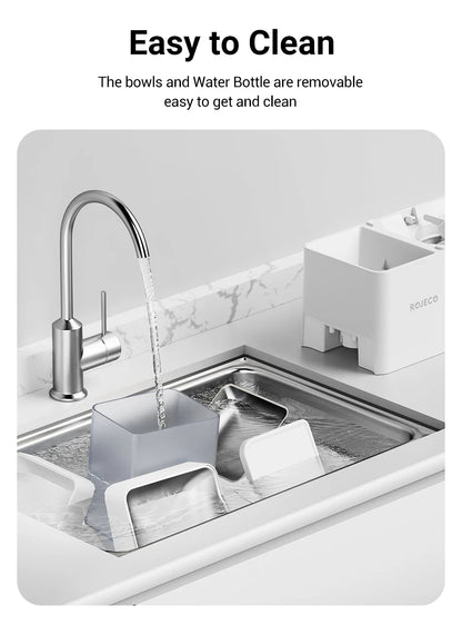 2 in 1 Automatic Pet Feeder Gravity Water Fountain