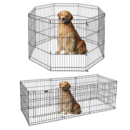 Foldable Metal Dog Playpen for Indoor/Outdoor