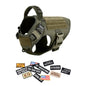 Military Style Large Dog Harness Collar