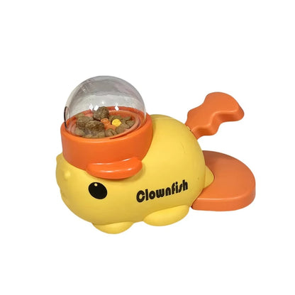 Cartoon Duck Design Slow Food Pet/Snack Feeder