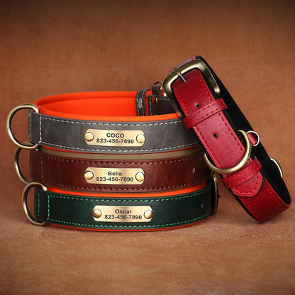 Personalized Leather Custom Dog Collar