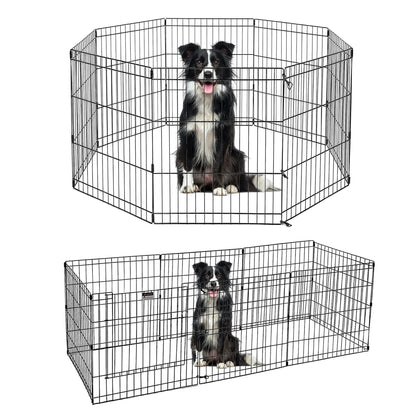 Foldable Metal Dog Playpen for Indoor/Outdoor