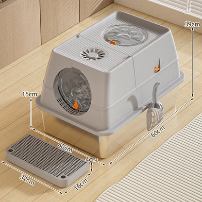 Covered Cat Litter Box