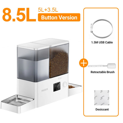 2 in 1 Automatic Pet Feeder Gravity Water Fountain