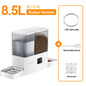2 in 1 Automatic Pet Feeder Gravity Water Fountain