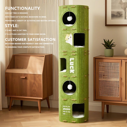 Three-Story/Two-Story Felt Cat Caves