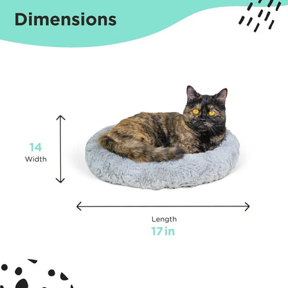 Faux Fur Self Warming Cat Bed