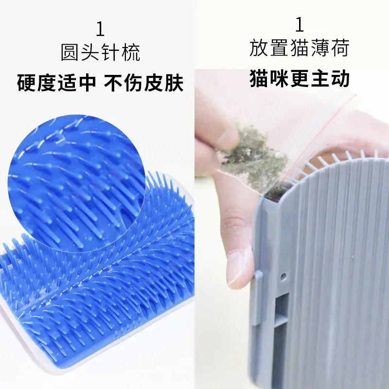 Cat Corner Scratching/Rubbing Brush