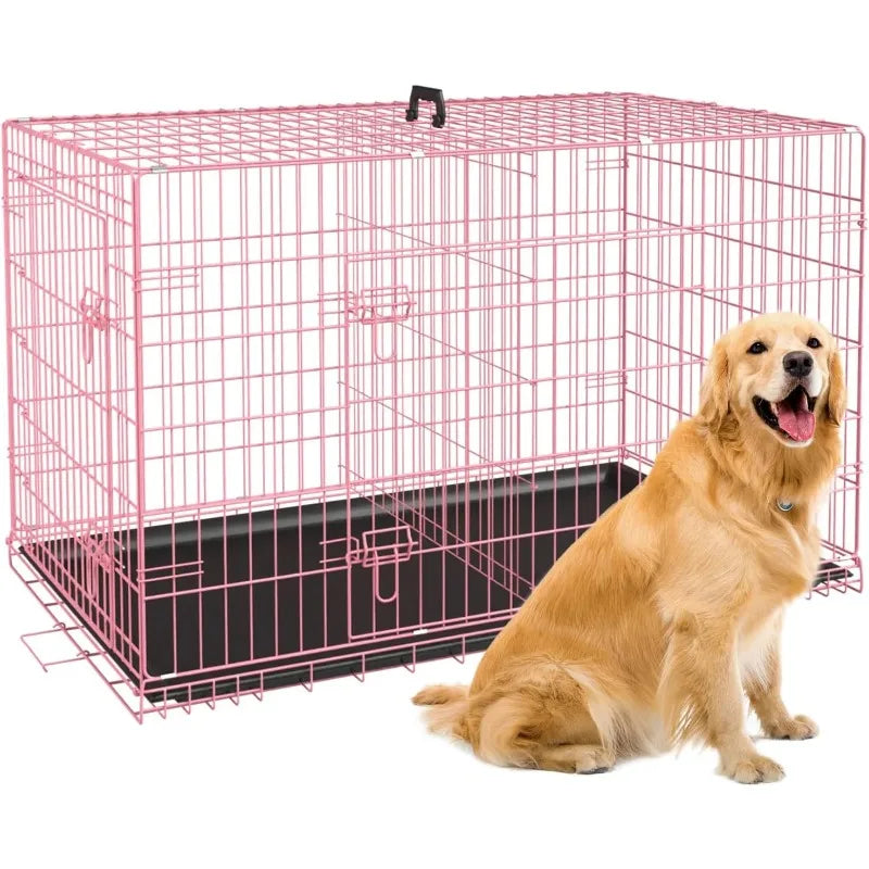 48 inch Foldable Metal Dog Crate