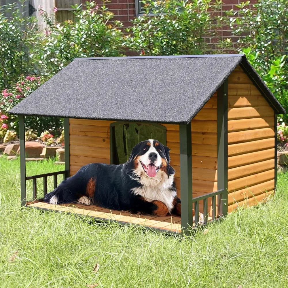 Outdoor Weatherproof Wooden Dog House