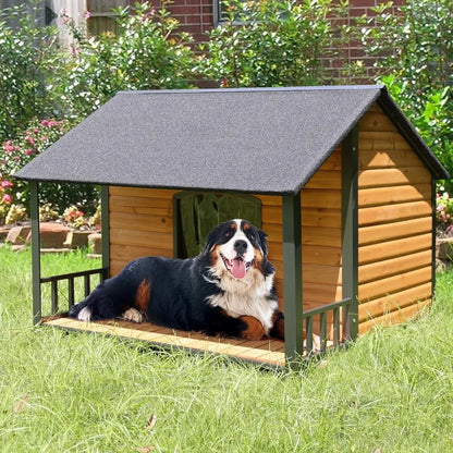 Outdoor Weatherproof Wooden Dog House