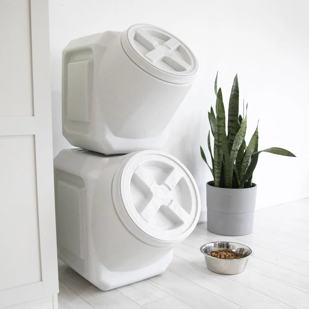 Heavy Duty 40lb Capacity Stackable Pet Food Storage Container