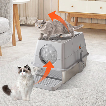 Covered Cat Litter Box