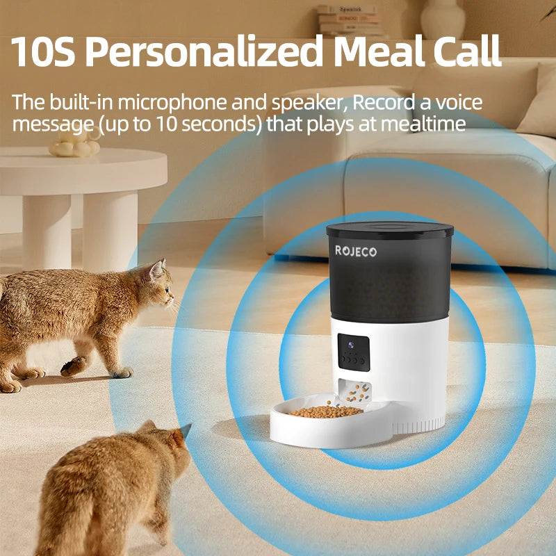 Automatic Cat Feeder with Camera and Voice Recorder