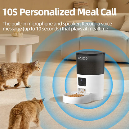 Automatic Cat Feeder with Camera and Voice Recorder