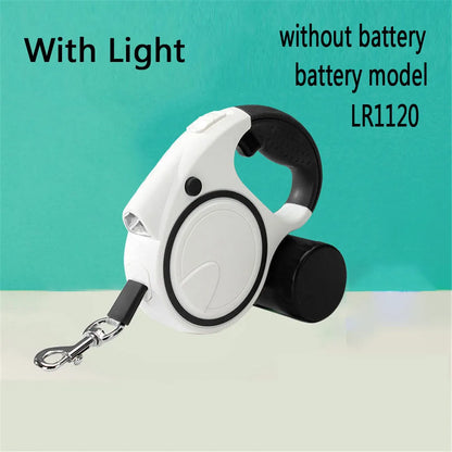 Dog Leash with LED Lights and Poop Bag