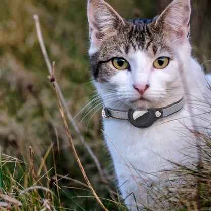 Leather Pet Collars For Apple Air-Tag