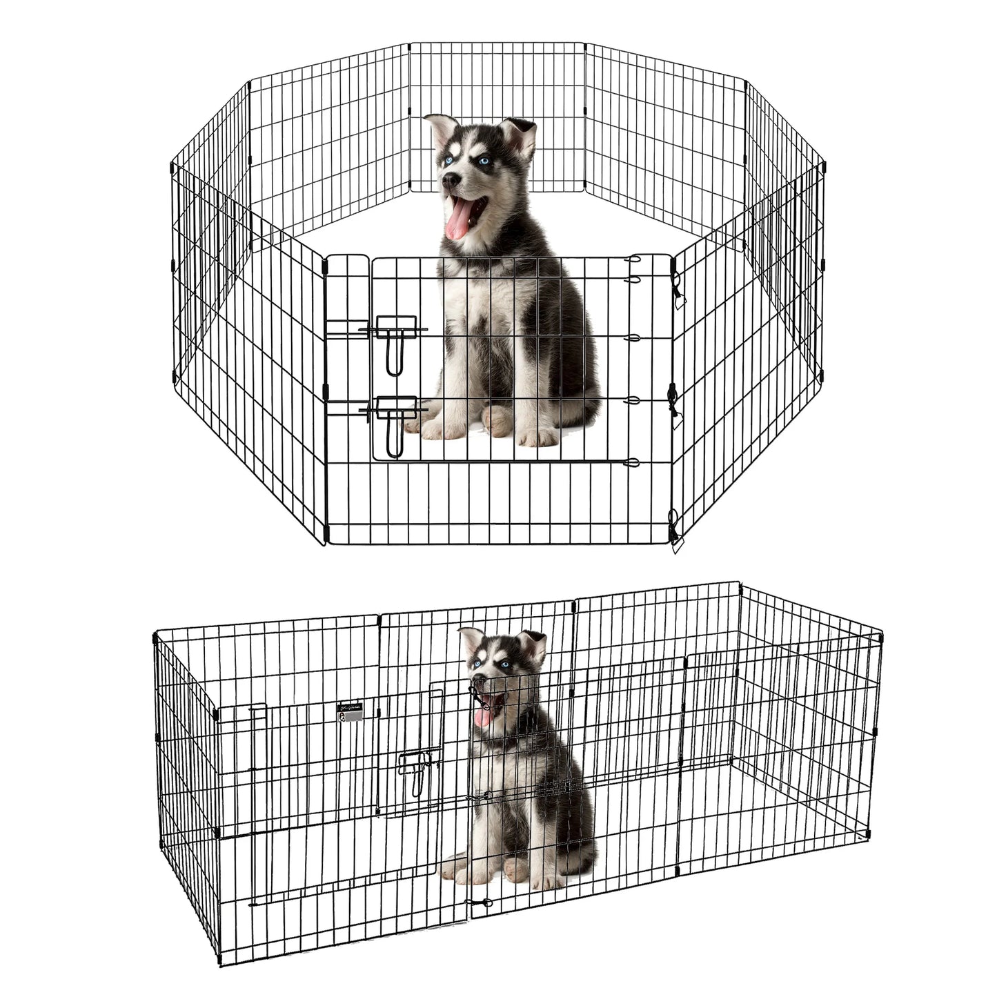 Foldable Metal Dog Playpen for Indoor/Outdoor