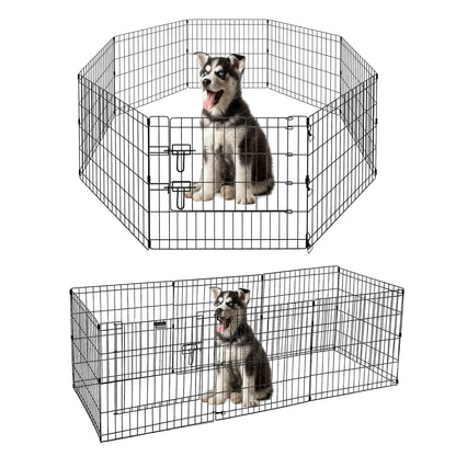 Foldable Metal Dog Playpen for Indoor/Outdoor
