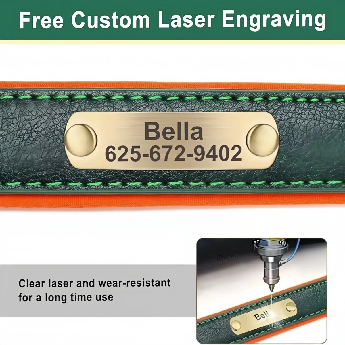 Personalized Leather Custom Dog Collar