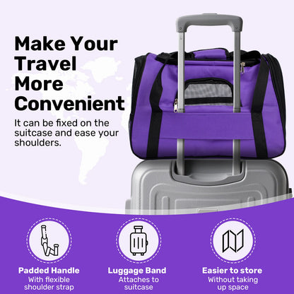 Pet Carrier for up to 15Lbs Cat & Dog  / Airline Approved