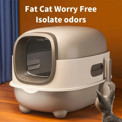 Spacious Litter Box with Top-Entry Design