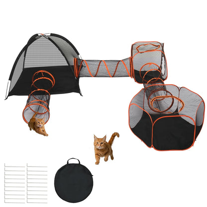 6 in 1 Portable Outdoor Cat Enclosures for Indoor Cats
