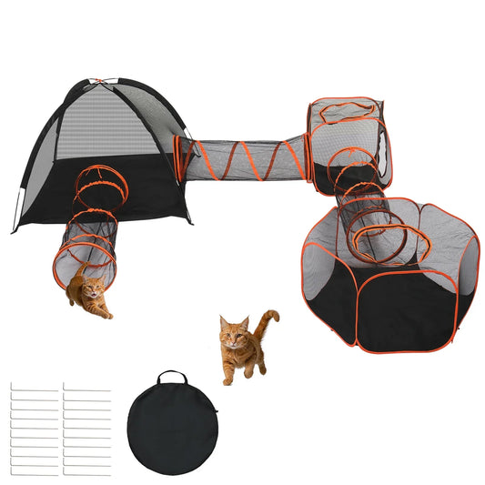6 in 1 Portable Outdoor Cat Enclosures for Indoor Cats