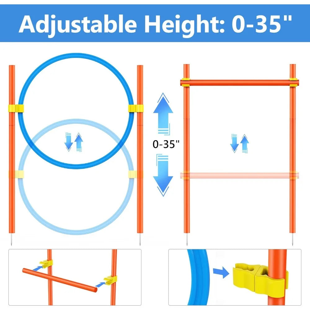 Dog Agility Course Backyard Set
