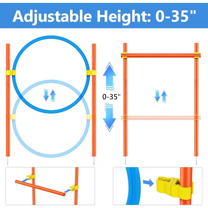 Dog Agility Course Backyard Set