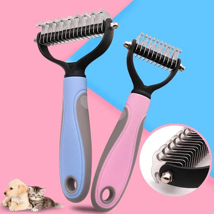 Grooming, Knot Cutter and Shedding Double Sided Hair Removal Brush/Comb