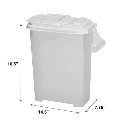 16 Quart Pet Food Dispenser with Pouring Spout