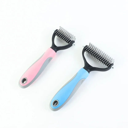Grooming, Knot Cutter and Shedding Double Sided Hair Removal Brush/Comb