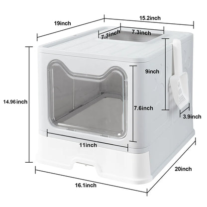 Large Easy Cleaning Cat Litter Box