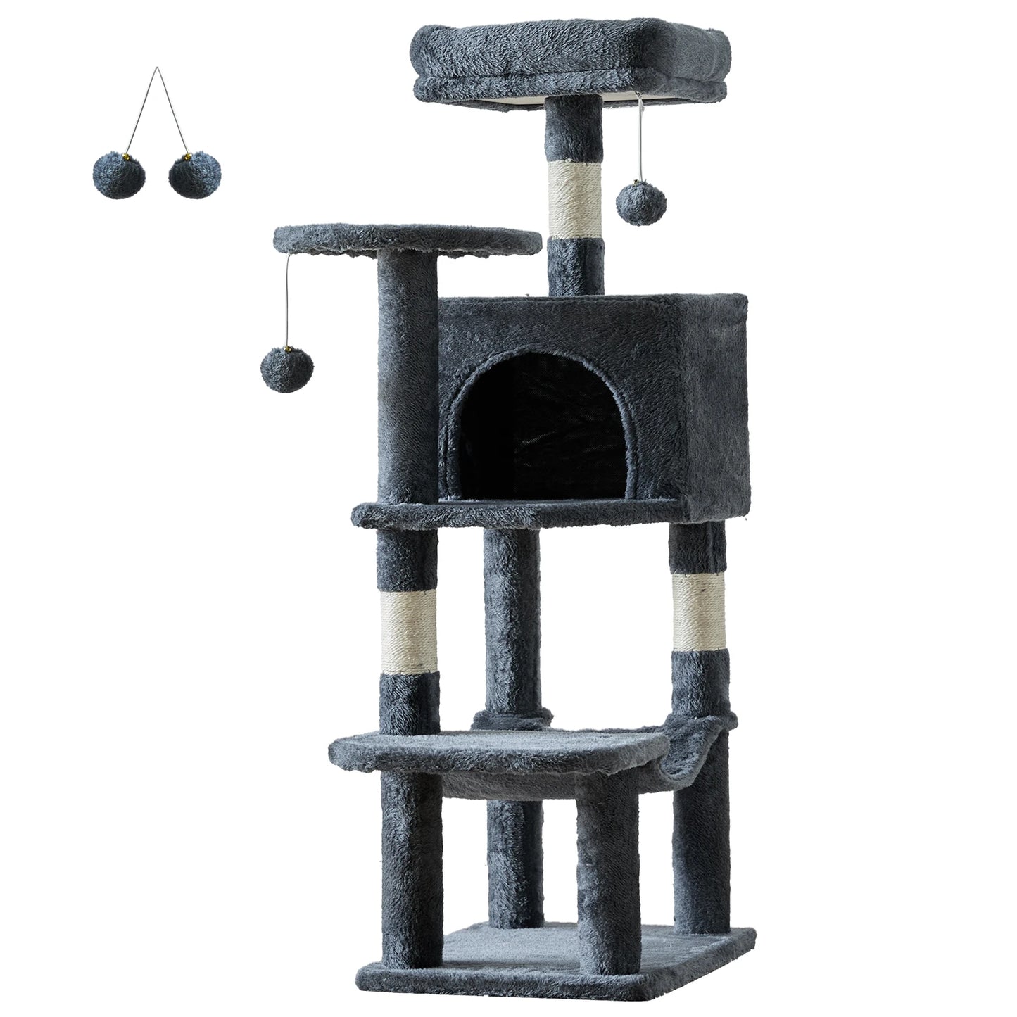 44in Tall Multi-Cat Climbing Cat Tree