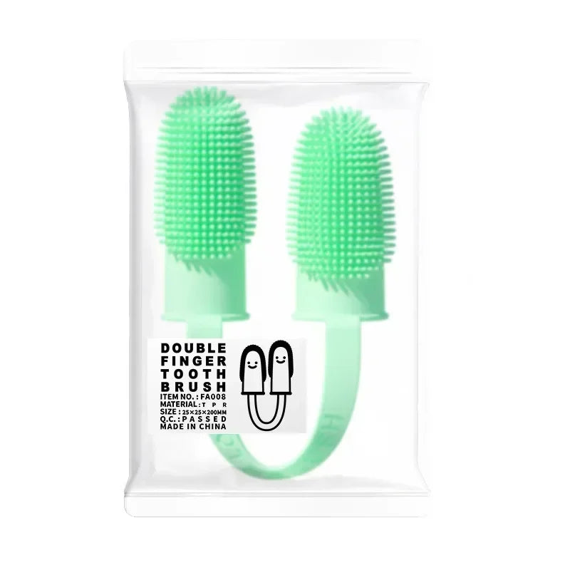 Double Finger Pet Toothbrush