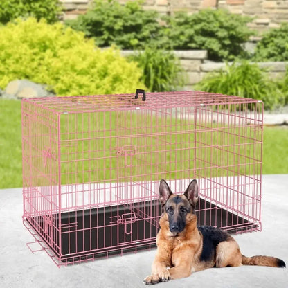 48 inch Foldable Metal Dog Crate