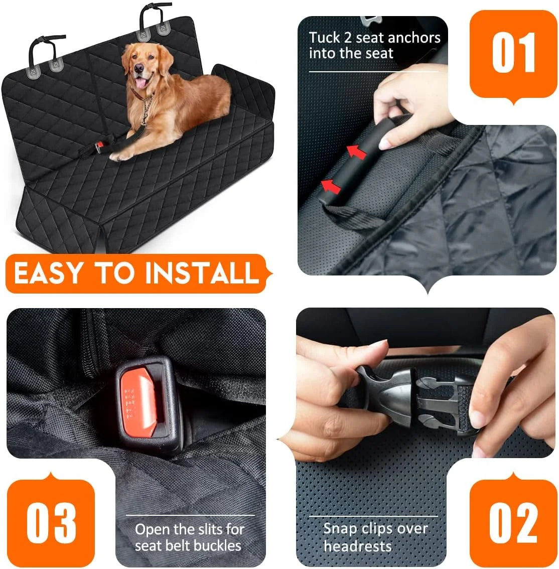 Back Seat Cover for Dogs