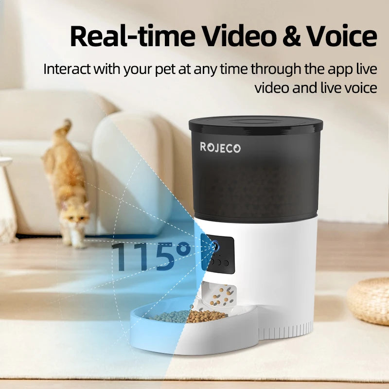 Automatic Cat Feeder with Camera and Voice Recorder