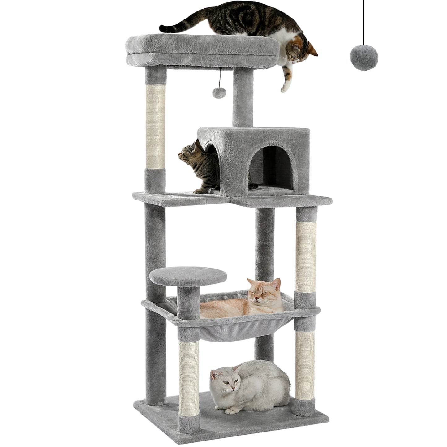 Plush Cat Tower for Indoor