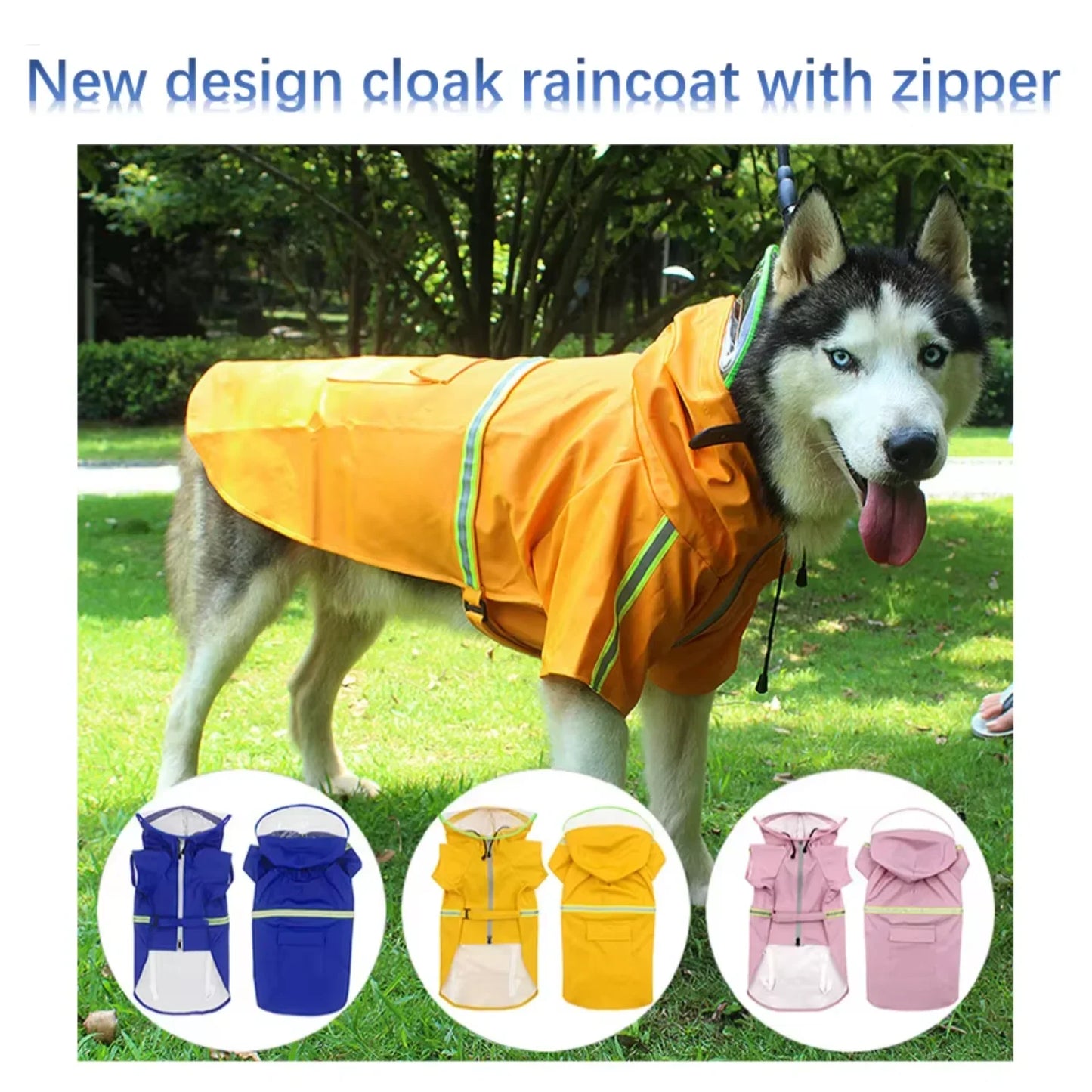 Large Dog Waterproof Hoodies