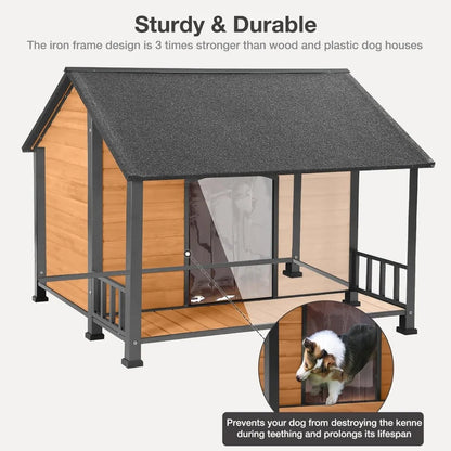 Outdoor Weatherproof Wooden Dog House