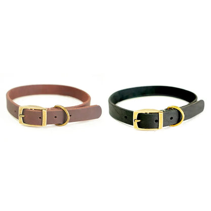 Classic Genuine Leather Dog Collar