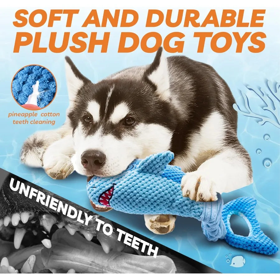 Squeaky Plush Toy for Large Dogs Aggressive Chewers