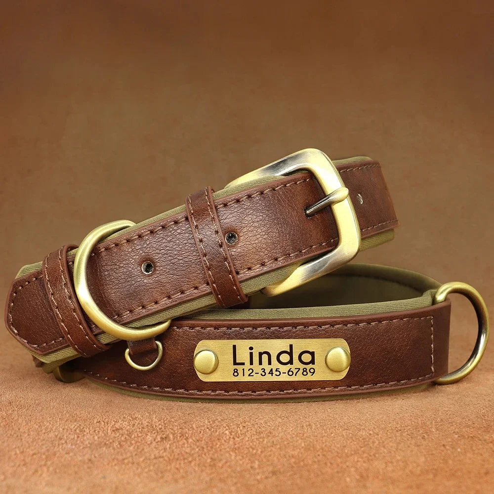 Personalized Leather Custom Dog Collar