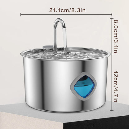 3.2L Pet Stainless Steel Water Fountain